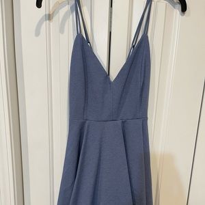 Blue crossed dress